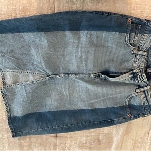Two-Tone Gap Denim Jean Skirt
